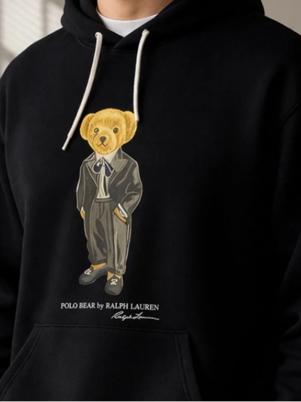 Polo Ralph Lauren Polo Bear Hoodie Black XL NWT Classic Teddy Sweatshirt